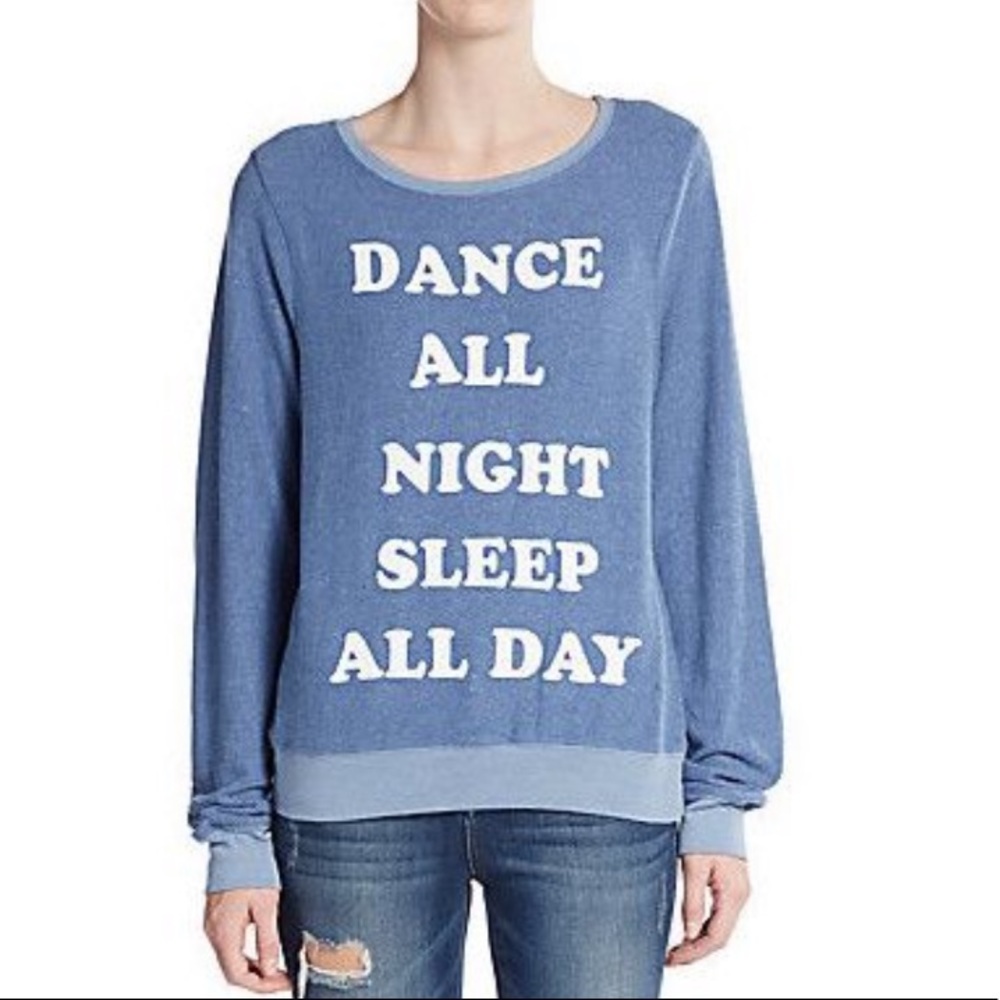 Wildfox Dance All Night Sleep All Day 💃🏻😴 Jumper Small